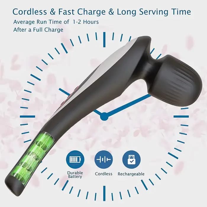 Masseur vibrant personnel Rechargeable avec 8 intensités pour les Muscles