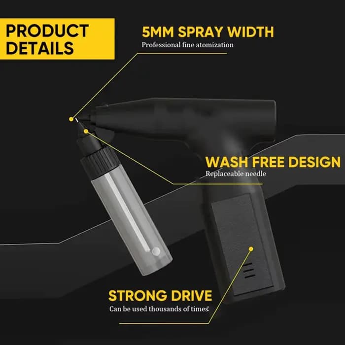 Nouveau pistolet de peinture électrique pour voiture, peinture au latex, réparation des jantes, pistolet de pulvérisation de peinture USB rechargeable