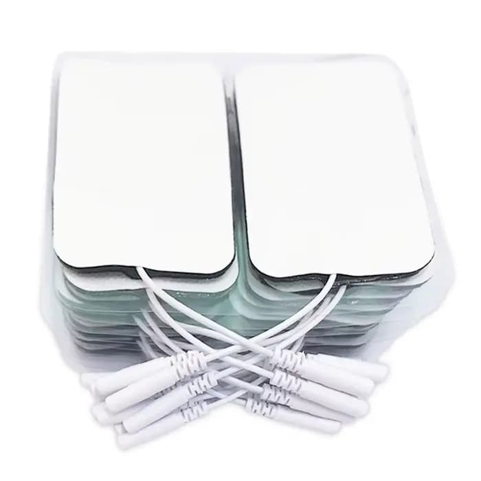 10/20 pièces Électrodes de remplacement auto-adhésives en gel et tissu non-tissé pour stimulateur musculaire et appareil de thérapie numérique TENS
