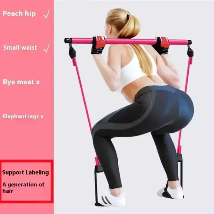 Bâton de Pilates 2025 – Barre de fitness réglable pour l'entraînement à domicile