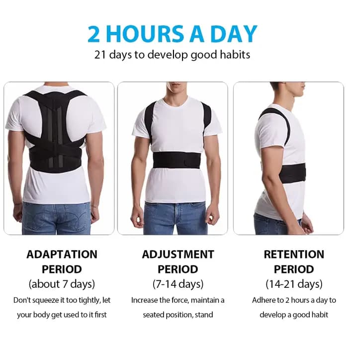 Attelle dorsale réglable pour hommes et femmes