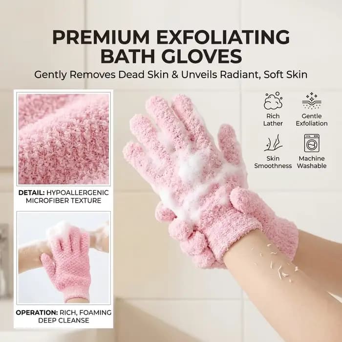 Gants éponge de massage corporel
