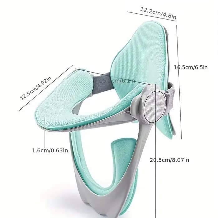 Oreiller ergonomique de soutien du cou avec sangle réglable • Polyester respirant • Confort et durabilité • Soins cervicales • Cadeau idéal