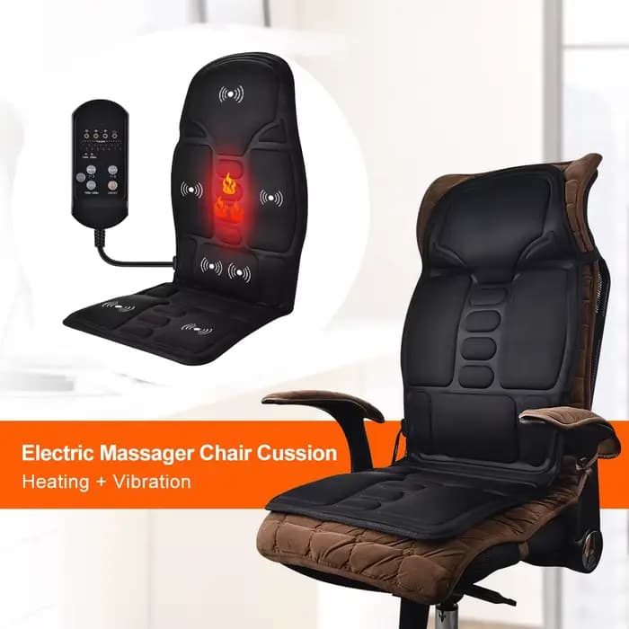 Coussin de chaise masseur chauffant électrique vibrant