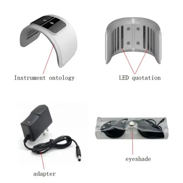 Équipement de masque facial à LED pour les soins de la peau
