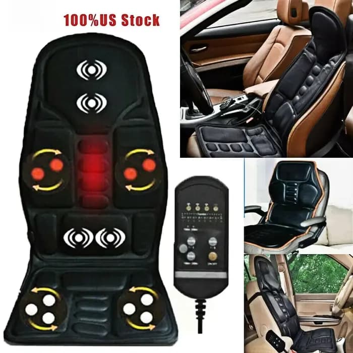 Offre spéciale cou dos fesse Massage vibrant double usage siège de voiture coussin taille corps complet maison