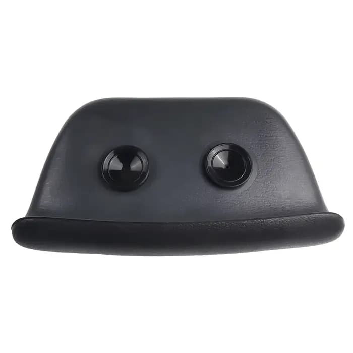 Oreiller de bain noir avec aspiration standard
