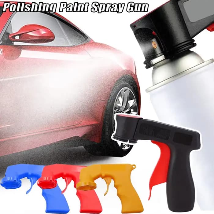 Pistolet de pulvérisation de peinture de polissage universel, poignée de peinture en plastique, pistolet de pulvérisation manuel auto-pulvérisation réutilisable, outil d'entretien de voiture