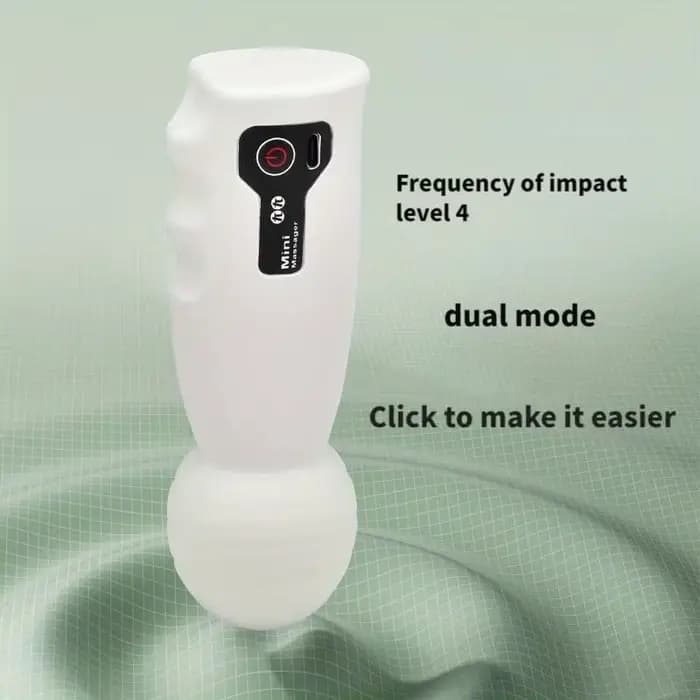 Mini masseur électrique portable, rechargeable par USB avec 4 réglages de vitesse, polyvalent pour le corps, le dos, le cou, les jambes et la taille
