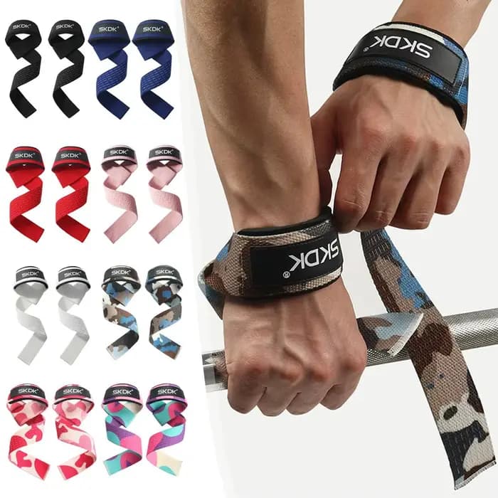 Sangle de levage pour poignets, sangles de maintien pour soulevé de terre, musculation, CrossFit, entraînement de force, sangle antidérapante