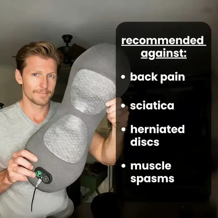 Masseur dorsal multifonctionnel 3-en-1 avec fonction de soulagement pour le sommeil