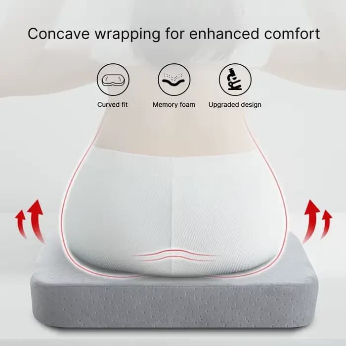 Coussin de chaise de bureau ergonomique en mousse à mémoire de forme