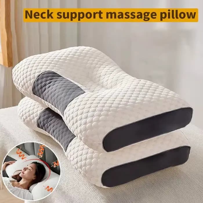 Nouveau Oreiller orthopédique cervical en Fiber de soja-oreiller de SPA de Massage pour la Protection du sommeil et du cou de la maison