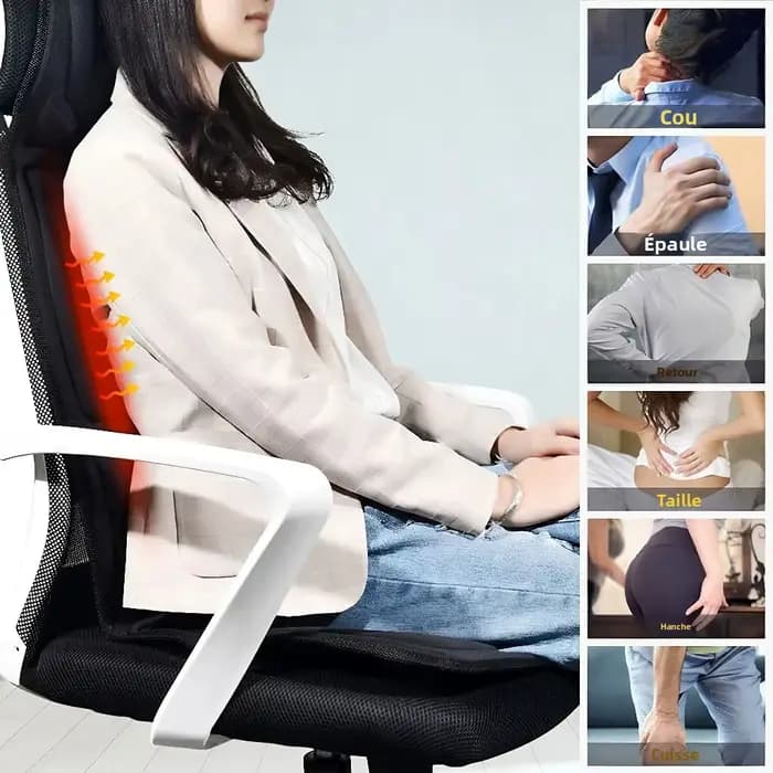 Coussin de massage multifonctionnel pour voiture