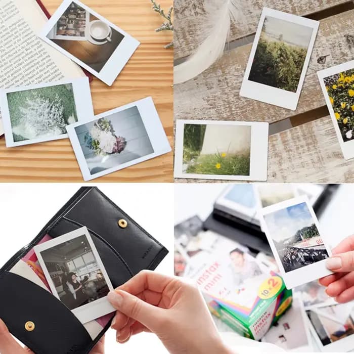 Pour appareil photo instantané Mini 9 8 7 70 90, appareil photo à film 10 20 40 60 80 100 feuilles, film Fujifilm Instax Mini, film Mini 12/11 blanc