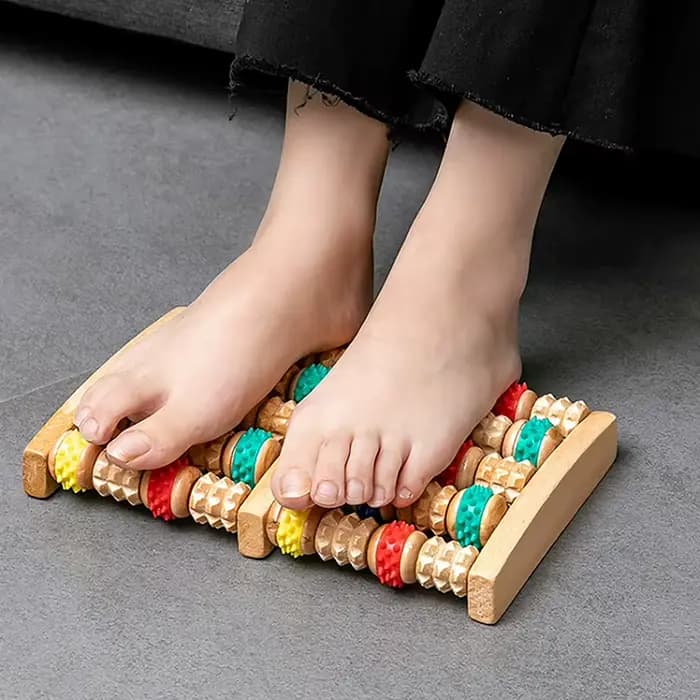 Masseur de pieds en bois pour la circulation sanguine