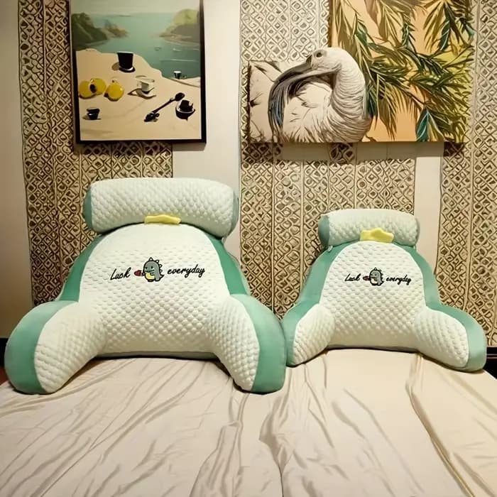 1 oreiller de lecture ergonomique avec support dorsal réglable