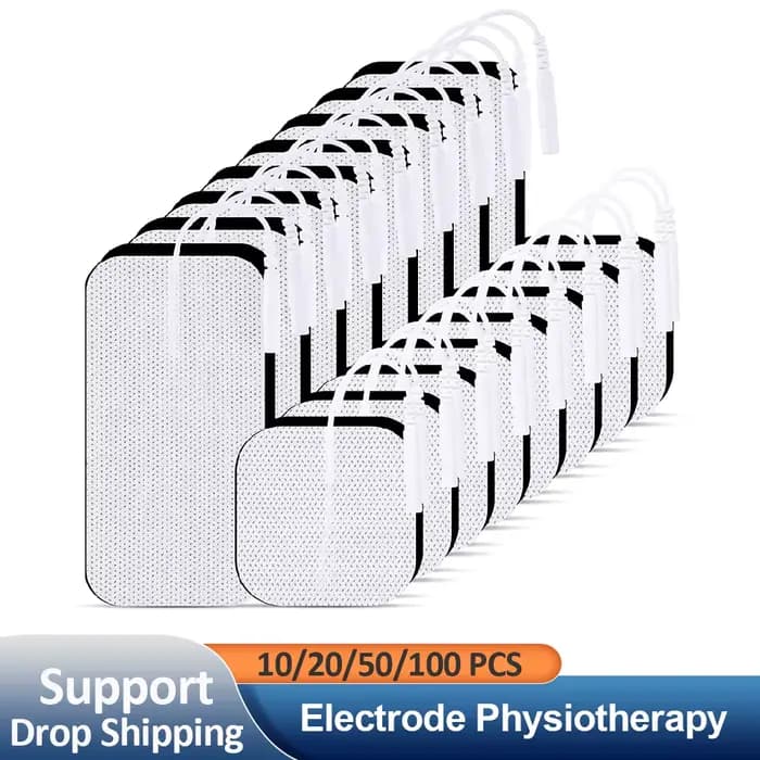 Électrode Tens de physiothérapie ​ Coussinets Gel conducteur thérapeutique pression d'impulsion électrique Compex stimulateur musculaire patchs de Massage