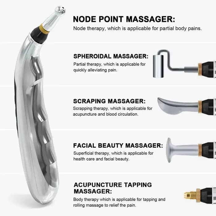 Stylo d'acupuncture électronique rechargeable