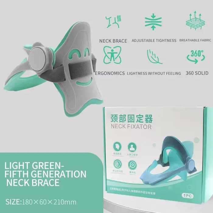 Oreiller ergonomique de soutien cervical avec sangle réglable en polyester respirant et confortable