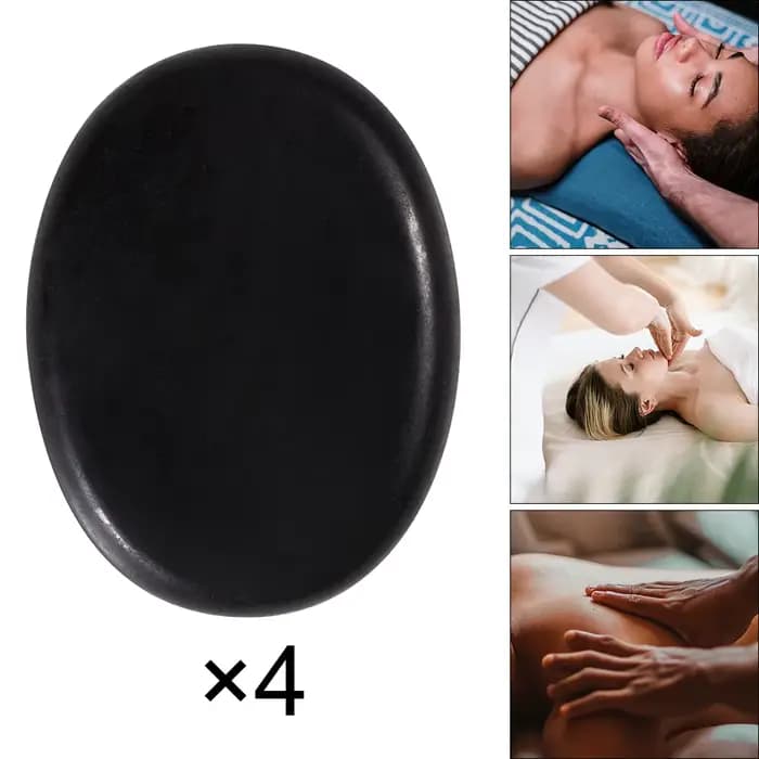 4 pièces ensemble de Massage professionnel en pierre chaude pierres de basalte Spa Relaxation Kit