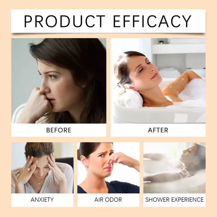 Vapeurs de douche d'aromathérapie