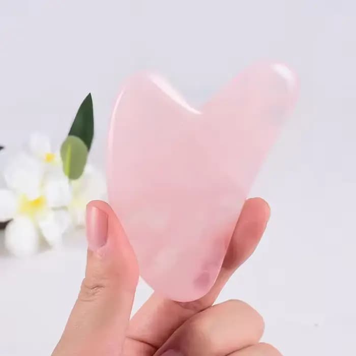Outils de massage Guasha en jade pour le visage