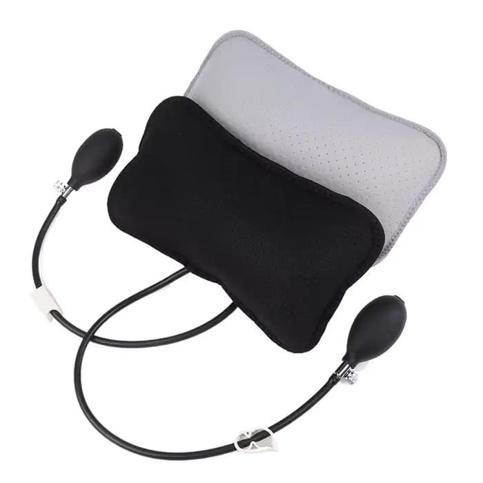 Oreillers conception orthopédique pour soulager les maux de dos Portable cou épaule Posture Massage Correct coussin de soutien lombaire gonflable
