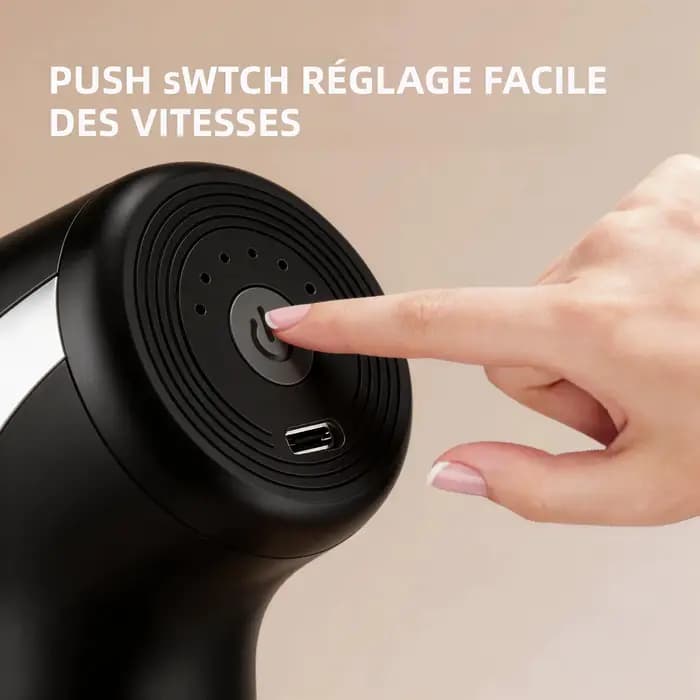 Pistolet de massage électrique à 10 têtes pour la relaxation corporelle