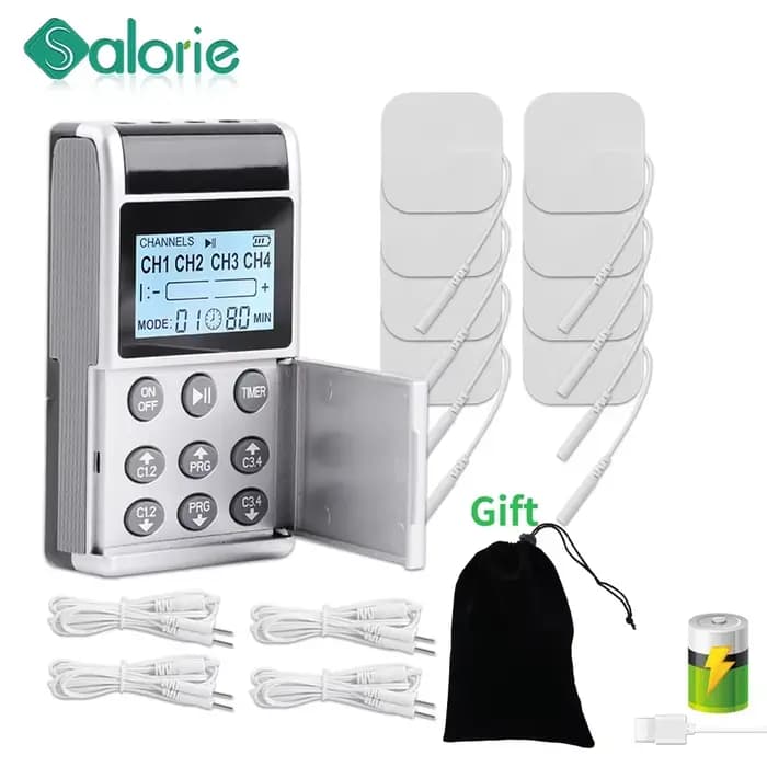 8 électrodes 15 modes EMS Tens dispositif Acupuncture Machine de Massage électrotimulateur d'impulsion appareil