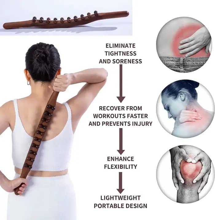 Masseur de Drainage lymphatique en bois
