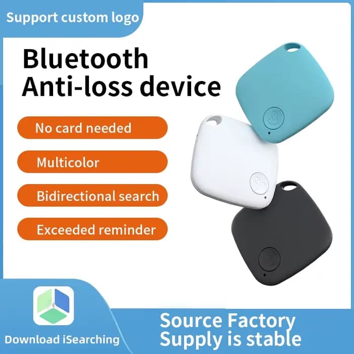 Traceur Bluetooth 5.0 HOMEFISH Mini Anti-Perte Dispositif de Suivi Rond pour Animaux de Compagnie, Enfants, Sac, Portefeuille, Localisateur Intelligent