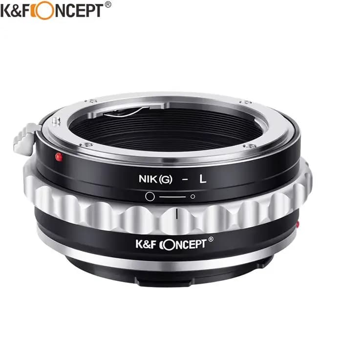 Adaptateur d'objectif K&F CONCEPT Nik(G) vers appareil photo L pour objectifs Nikon G F AI vers boîtiers d'appareil photo Sigma Leica Panasonic L, mise au point manuelle