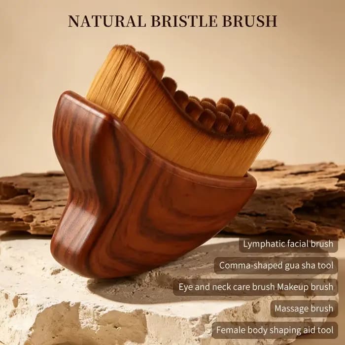 Brosse de massage lymphatique pour le visage
