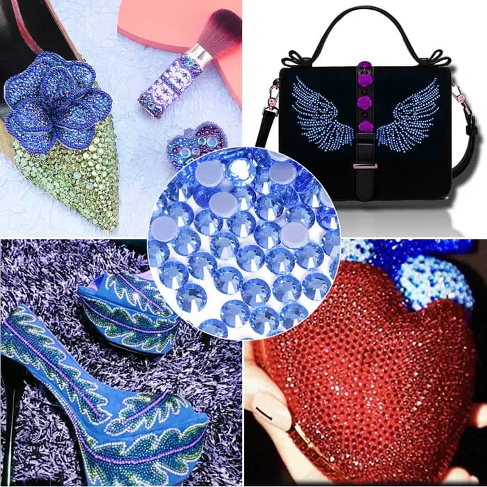 OLeeya-P306 Paradis Brcorporelle Hotfix Verre Strass Clip Flatback Paillettes Strass Charbon pour Vêtements Vêtement Robe De Mariée