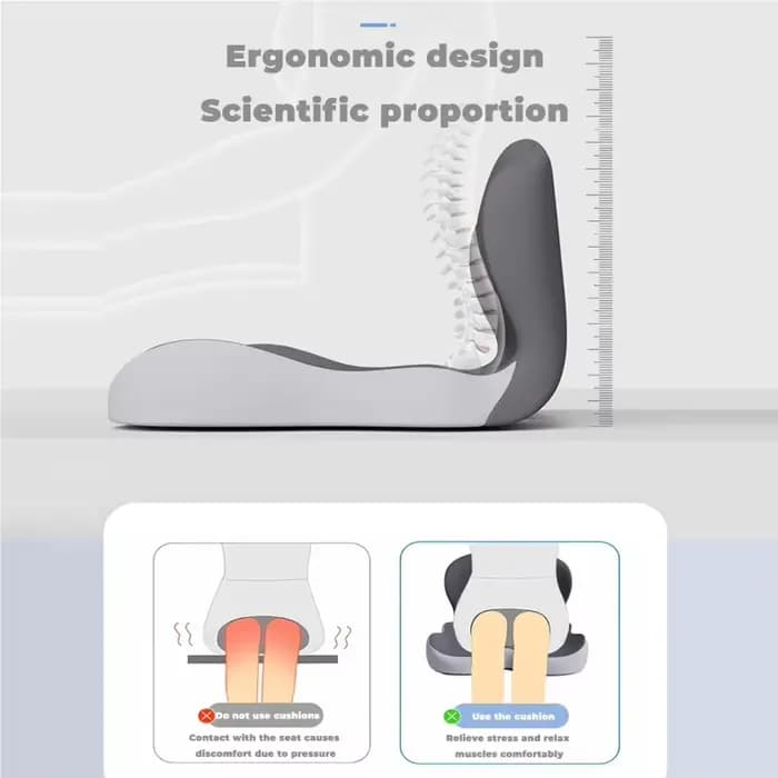 Coussin de siège ergonomique avec dossier
