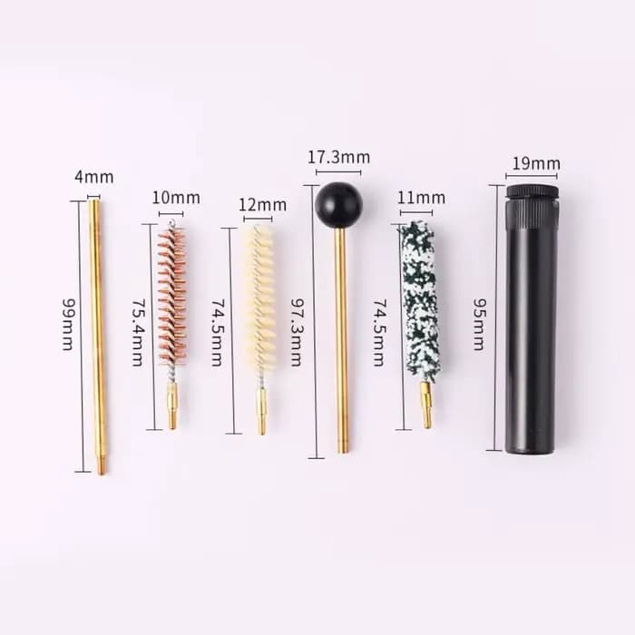.22cal.44cal.45cal.38cal.357cal 9mm Kits d'outils de nettoyage de pistolet Kit de nettoyage de pistolet à fusil pour l'entretien des armes à feu de chasse
