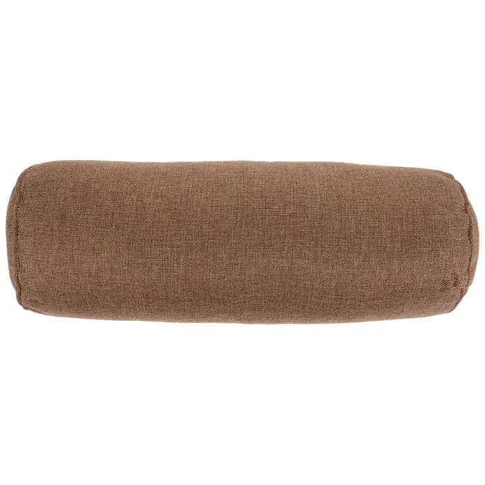 Oreiller lombaire cylindrique en coton et lin
