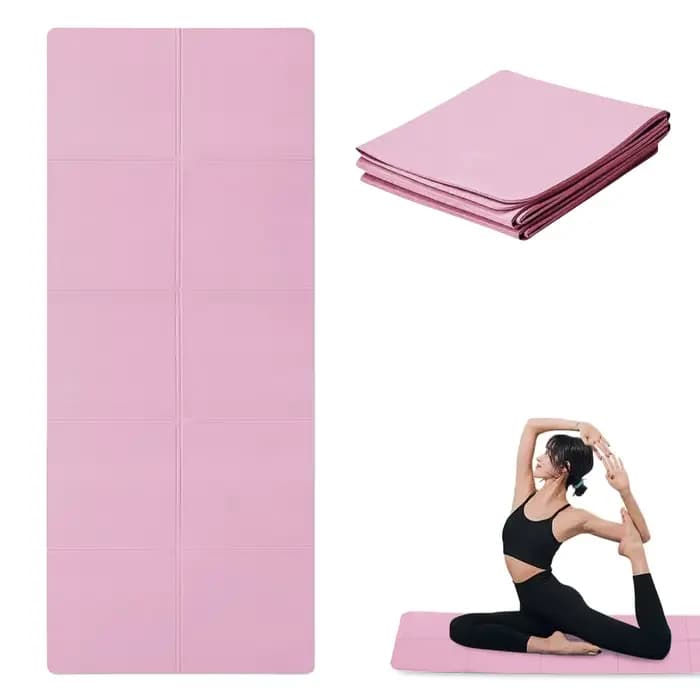 Tapis de Yoga pliable rose