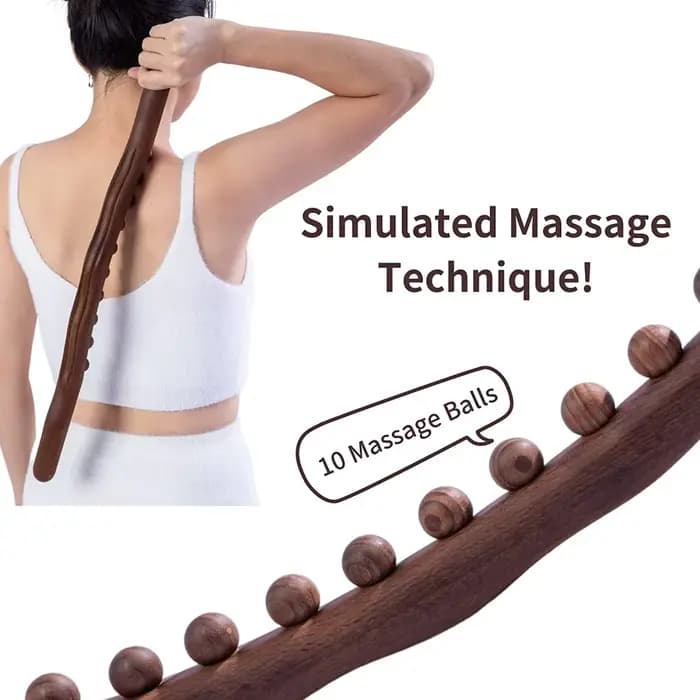 Masseur de Drainage lymphatique en bois