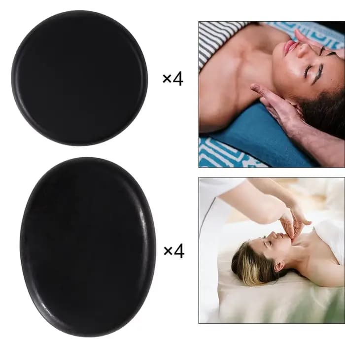 4 pièces ensemble de Massage professionnel en pierre chaude pierres de basalte Spa Relaxation Kit