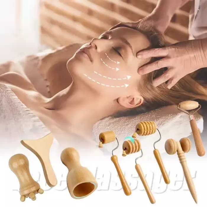 Masseur de Spa en bois pour le visage