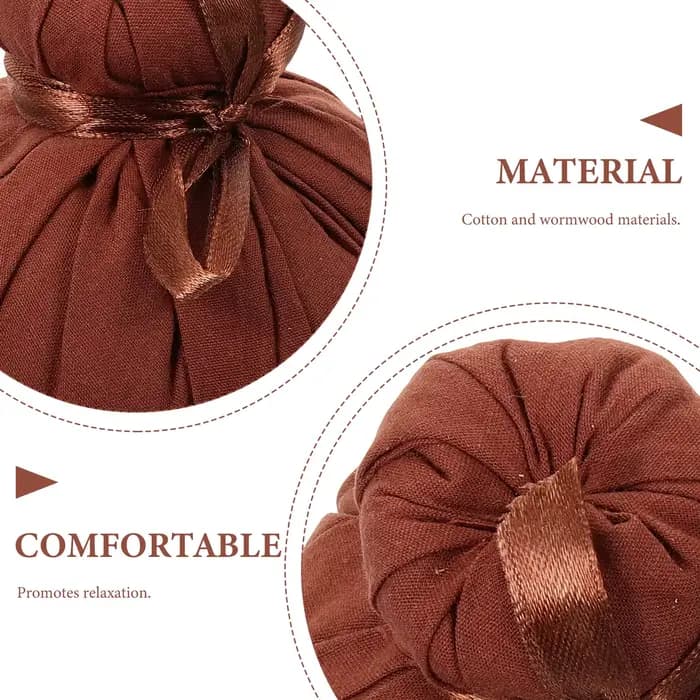 2 pièces boule chinoise Massage thaïlandais compresse à base de plantes Compression sac chauffant paquet bain Spa