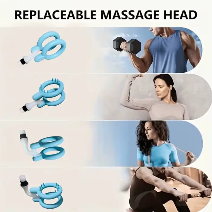Têtes d'attache pour pistolet de massage pour axe de 12-19 mm