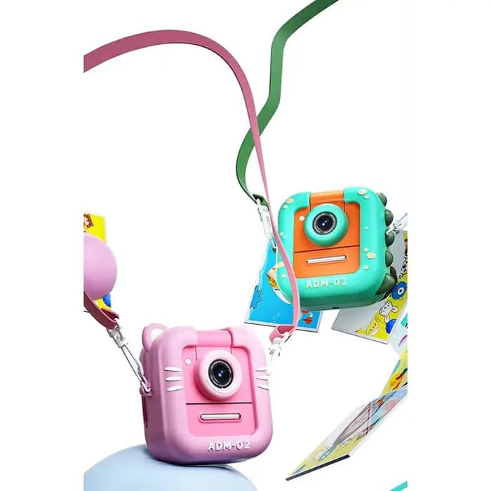 Mini caméra numérique pour enfants, 1080P, impression instantanée, impression thermique, MP3, carte mémoire 32 go, vidéo