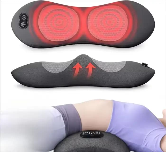 Masseur dorsal 3-en-1 avec chaleur et vibrations pour soulager les douleurs dorsales