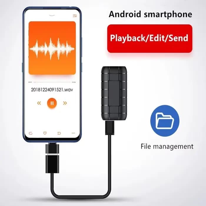Mini enregistreur à commande vocale, appareil d'enregistrement numérique, dictaphone sonore professionnel, micro audio portable, petit appareil, 500 heures