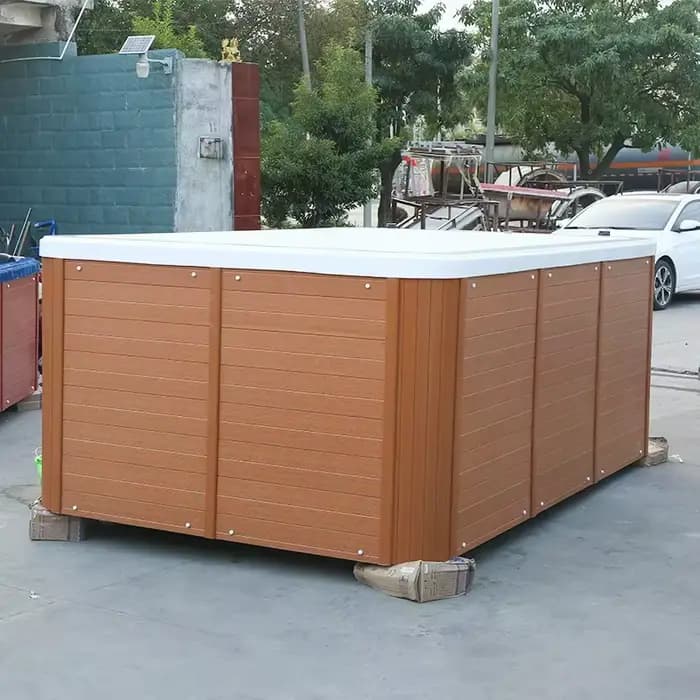 Spa Jacuzzi multifonctionnel sur mesure pour 5 personnes, bain à remous extérieur avec 100 jets, baignoire de massage en acrylique professionnelle