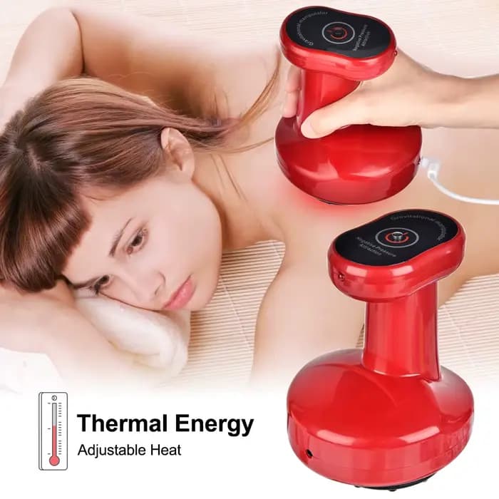 Ventouses électriques Massage Guasha grattage EMS masseur corporel canettes sous vide ventouse chauffage IR Anti-Cellulite brûleur de graisse minceur