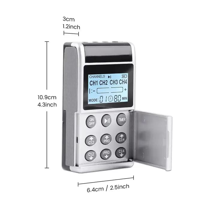 8 électrodes 15 modes EMS Tens dispositif Acupuncture Machine de Massage électrotimulateur d'impulsion appareil